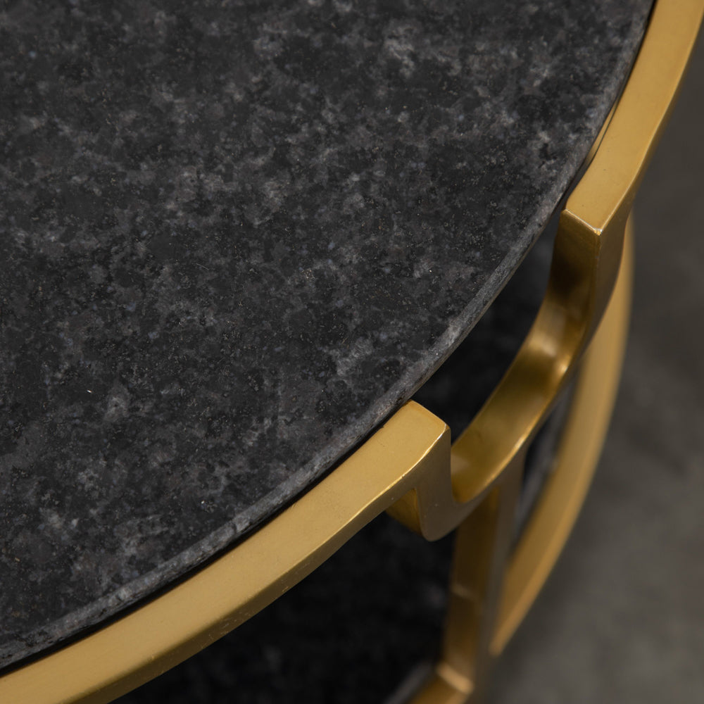 Product photograph of Gallery Interiors Petko Coffee Table Black Marble from Olivia's.