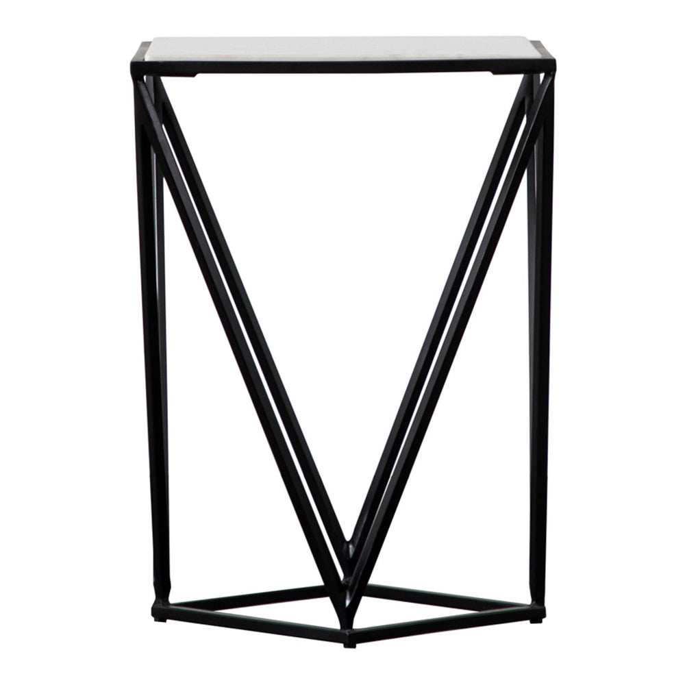 Product photograph of Gallery Interiors Murray Side Table In Black from Olivia's.