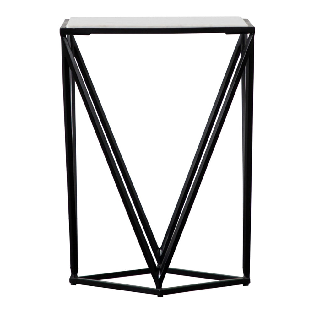 Product photograph of Gallery Interiors Murray Side Table In Black from Olivia's
