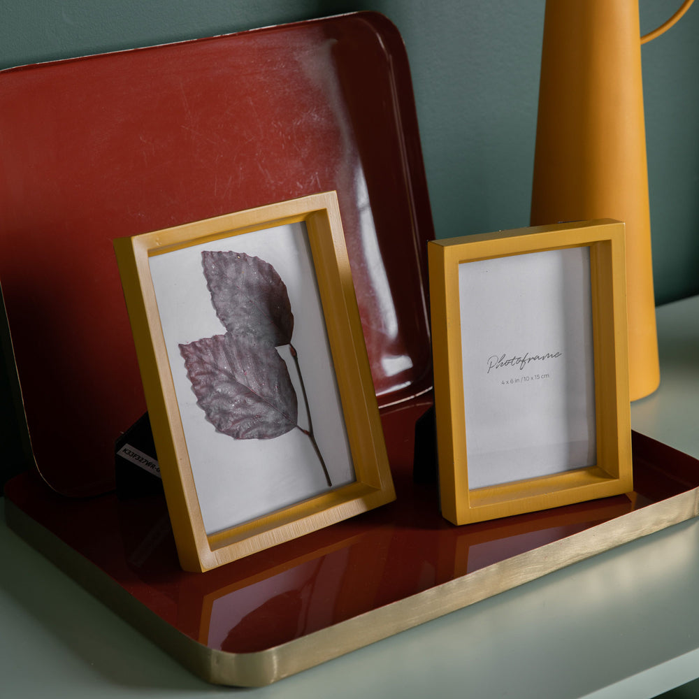 Product photograph of Gallery Interiors Set Of 2 Sanderson Trays Burnt Orange from Olivia's.