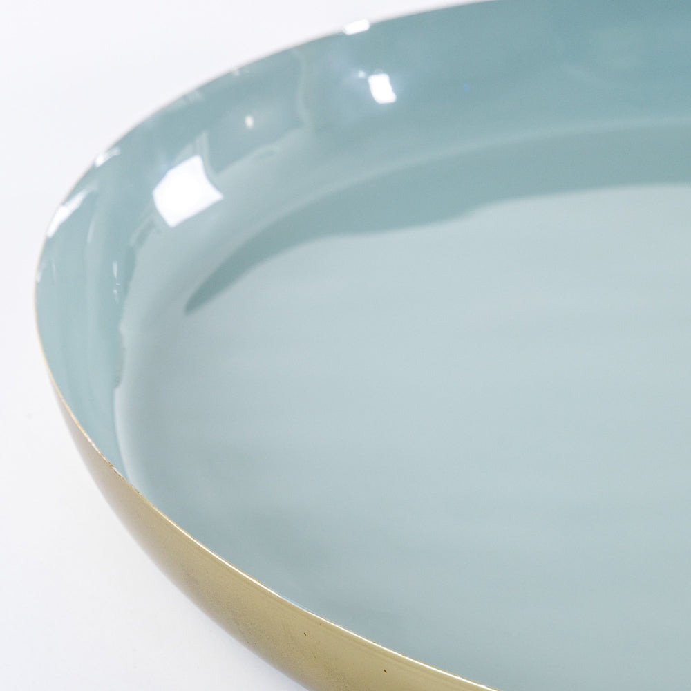 Product photograph of Gallery Interiors Set Of 2 Lovell Trays Mint Gold from Olivia's.