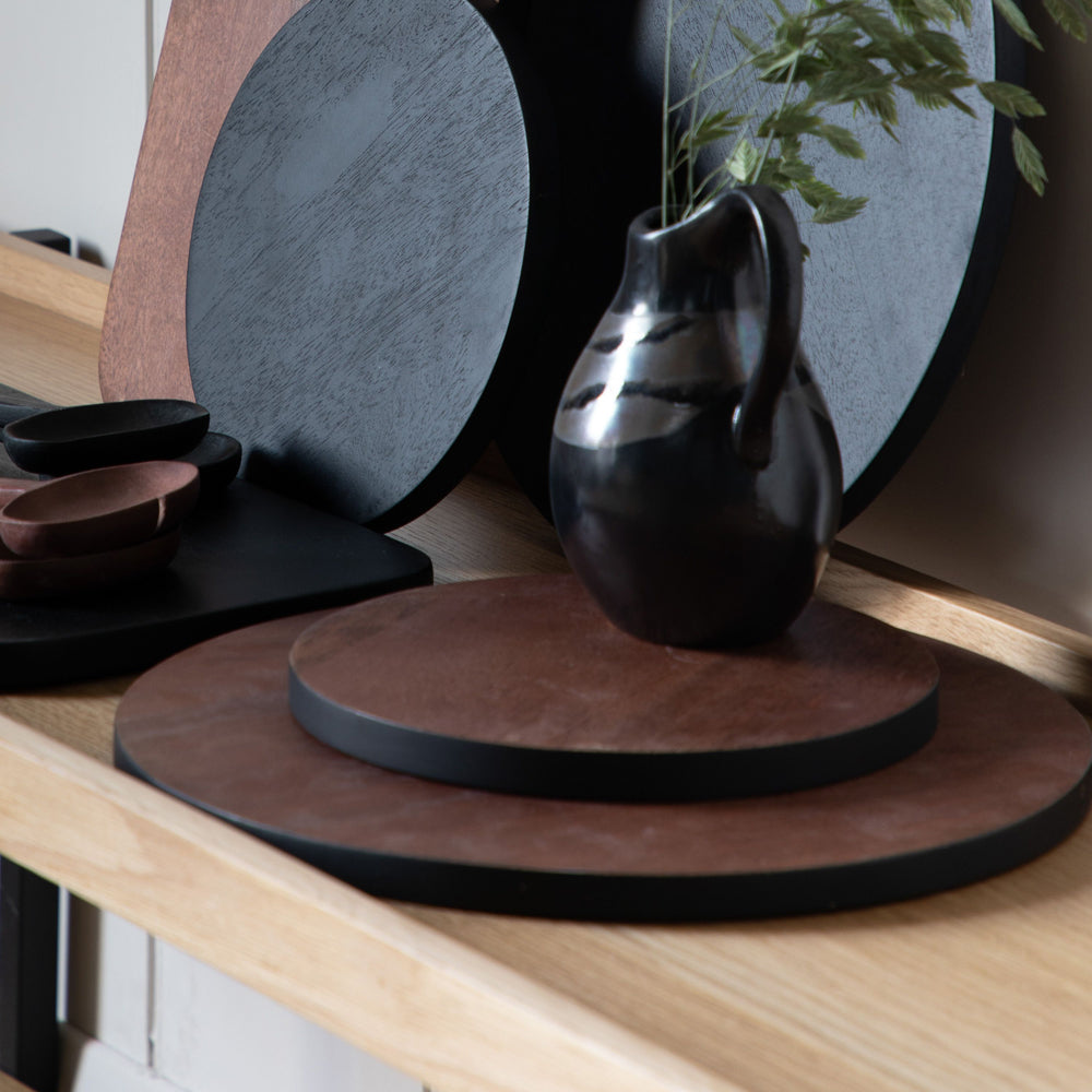 Product photograph of Gallery Interiors Bohdan Board Large Dark Brown Large from Olivia's.