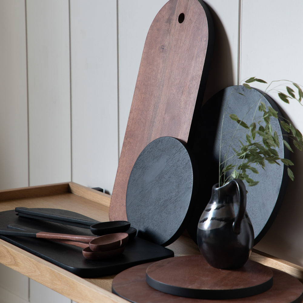 Product photograph of Gallery Interiors Bohdan Board Small Dark Brown Small from Olivia's.