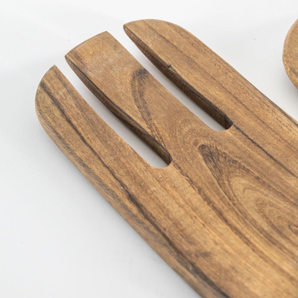 Product photograph of Gallery Interiors Set Of 2 Walter Salad Servers Natural from Olivia's.