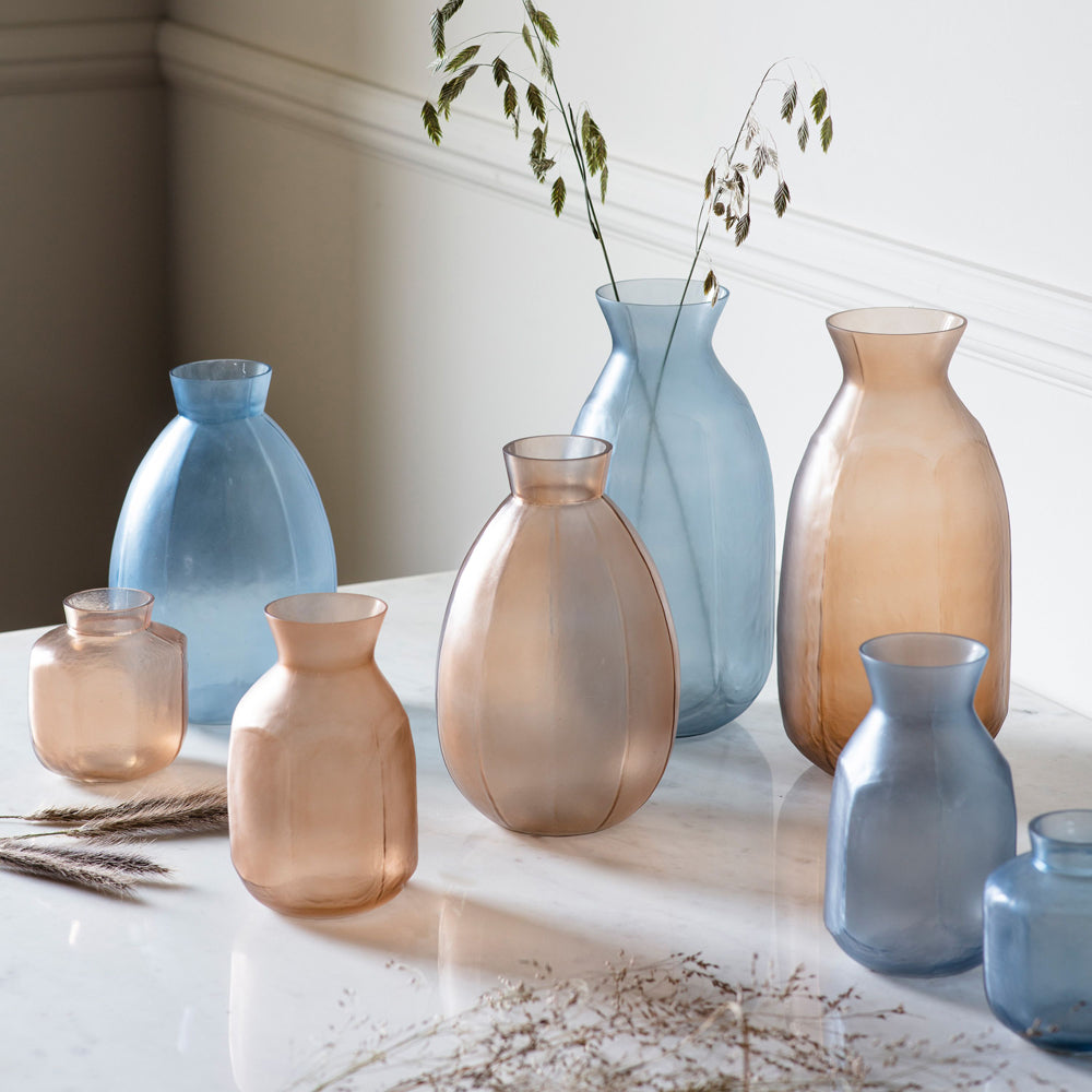 Product photograph of Gallery Interiors Hamilton Vase Blue Mini from Olivia's.