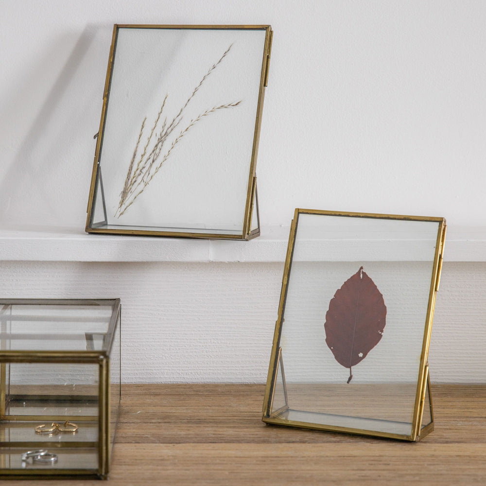 Product photograph of Gallery Interiors Martel Photo Frame Antique Brass Large from Olivia's.