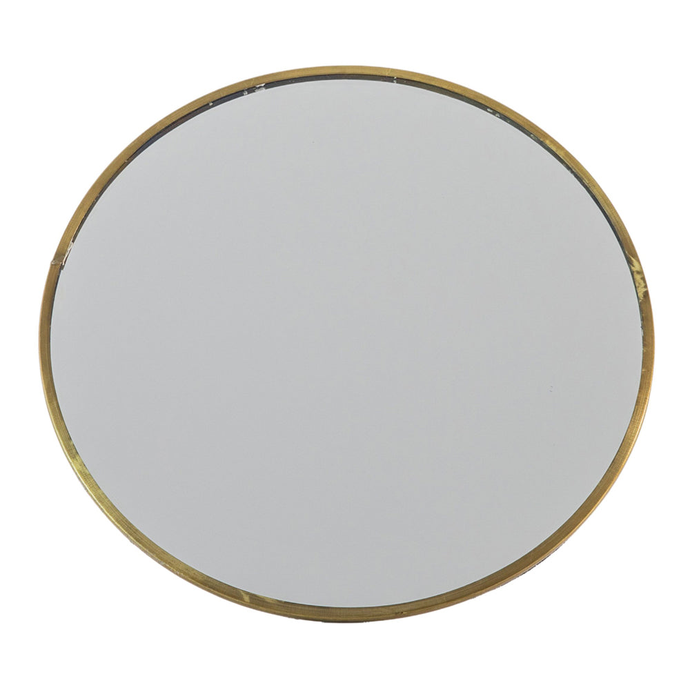 Product photograph of Gallery Interiors Aurora Round Dressing Table Mirror Stand Antique Small from Olivia's.