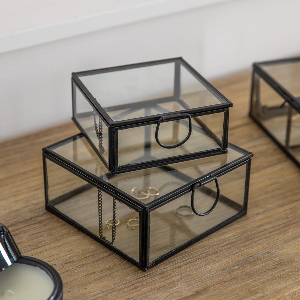 Product photograph of Gallery Interiors Set Of 2 Artemis Box Black from Olivia's.
