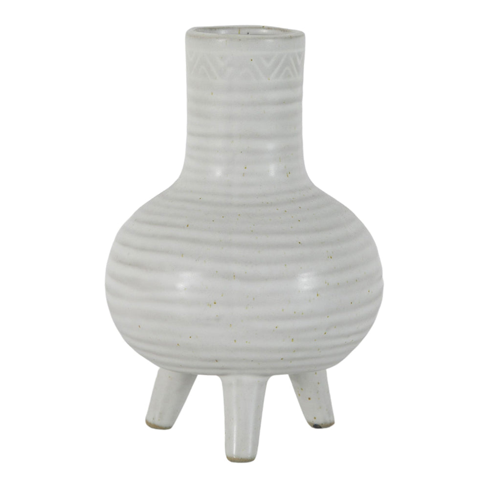 Product photograph of Gallery Interiors Cassandra Vase White Small from Olivia's.
