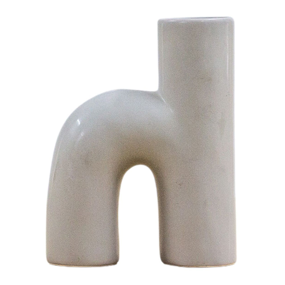 Product photograph of Gallery Interiors Lucien Vase Grey from Olivia's.