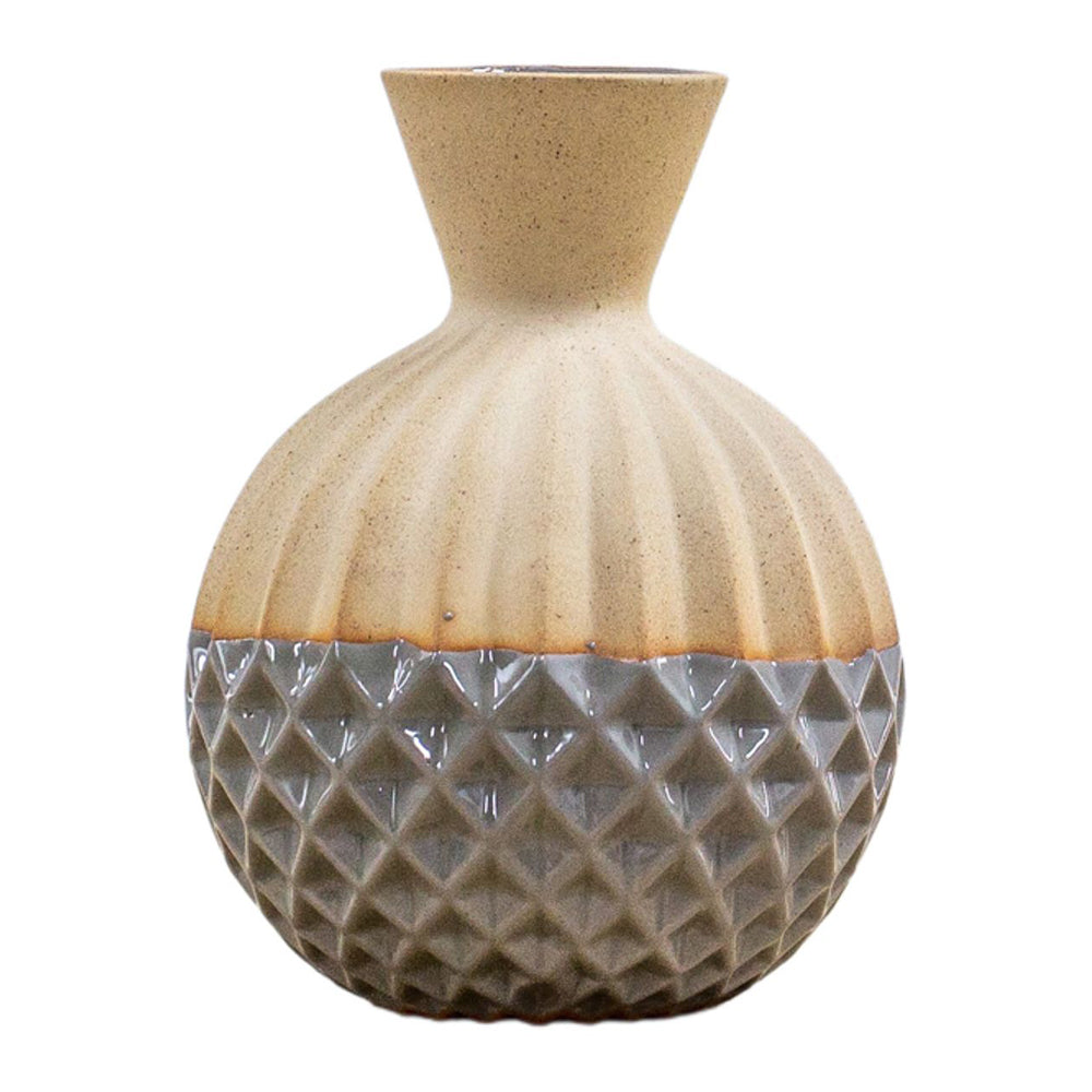 Product photograph of Gallery Interiors Bryn Vase Grey Small from Olivia's.