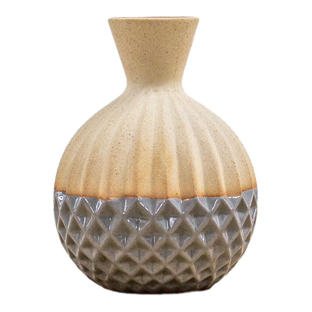 Product photograph of Gallery Interiors Bryn Vase Grey Large from Olivia's.