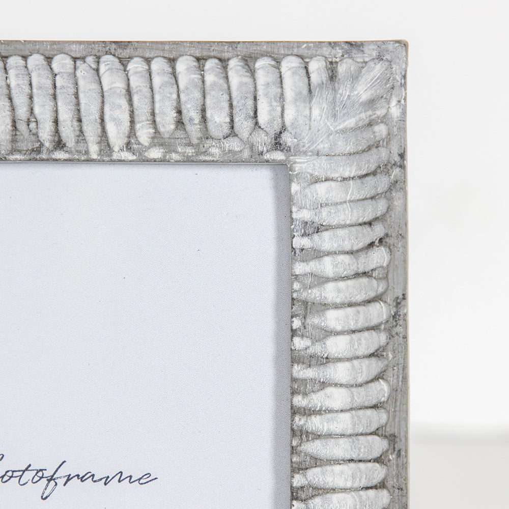 Product photograph of Gallery Interiors Aurelia Photo Frame Grey Wash Small from Olivia's.