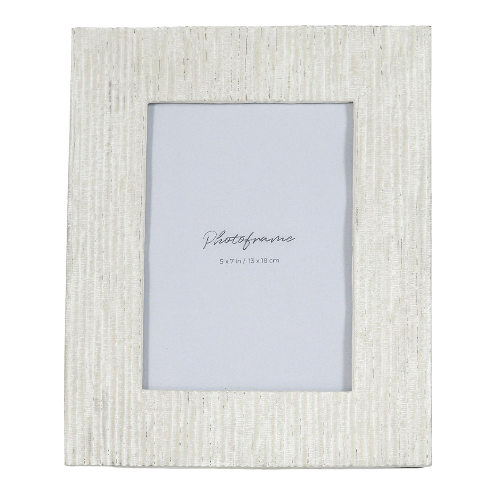 Product photograph of Gallery Interiors Octavia Photo Frame White Large from Olivia's.