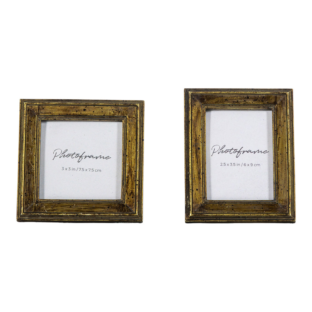 Product photograph of Gallery Interiors Sonam Photo Frame Bronze Mini from Olivia's.