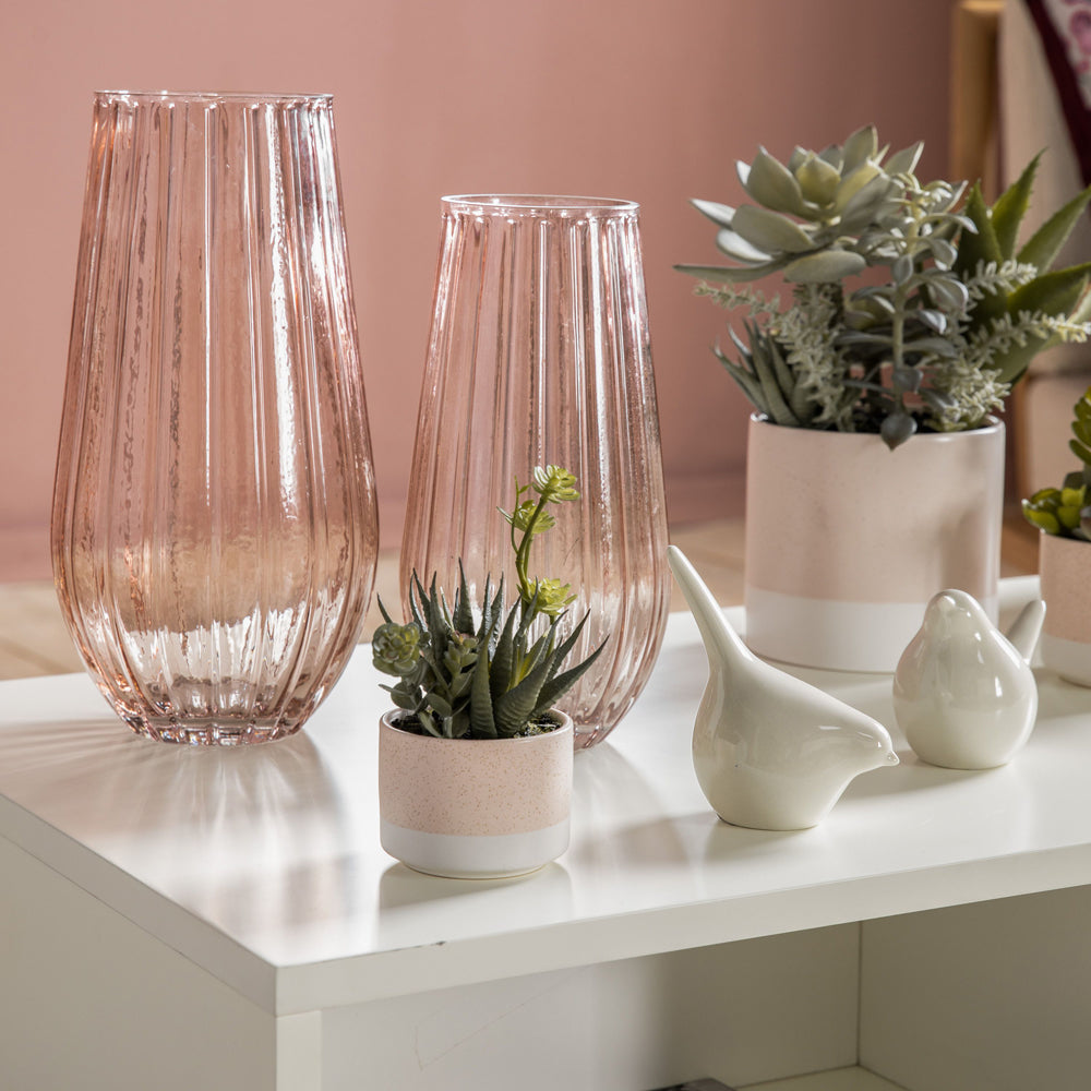 Product photograph of Gallery Interiors Teke Vase Pink Large from Olivia's.