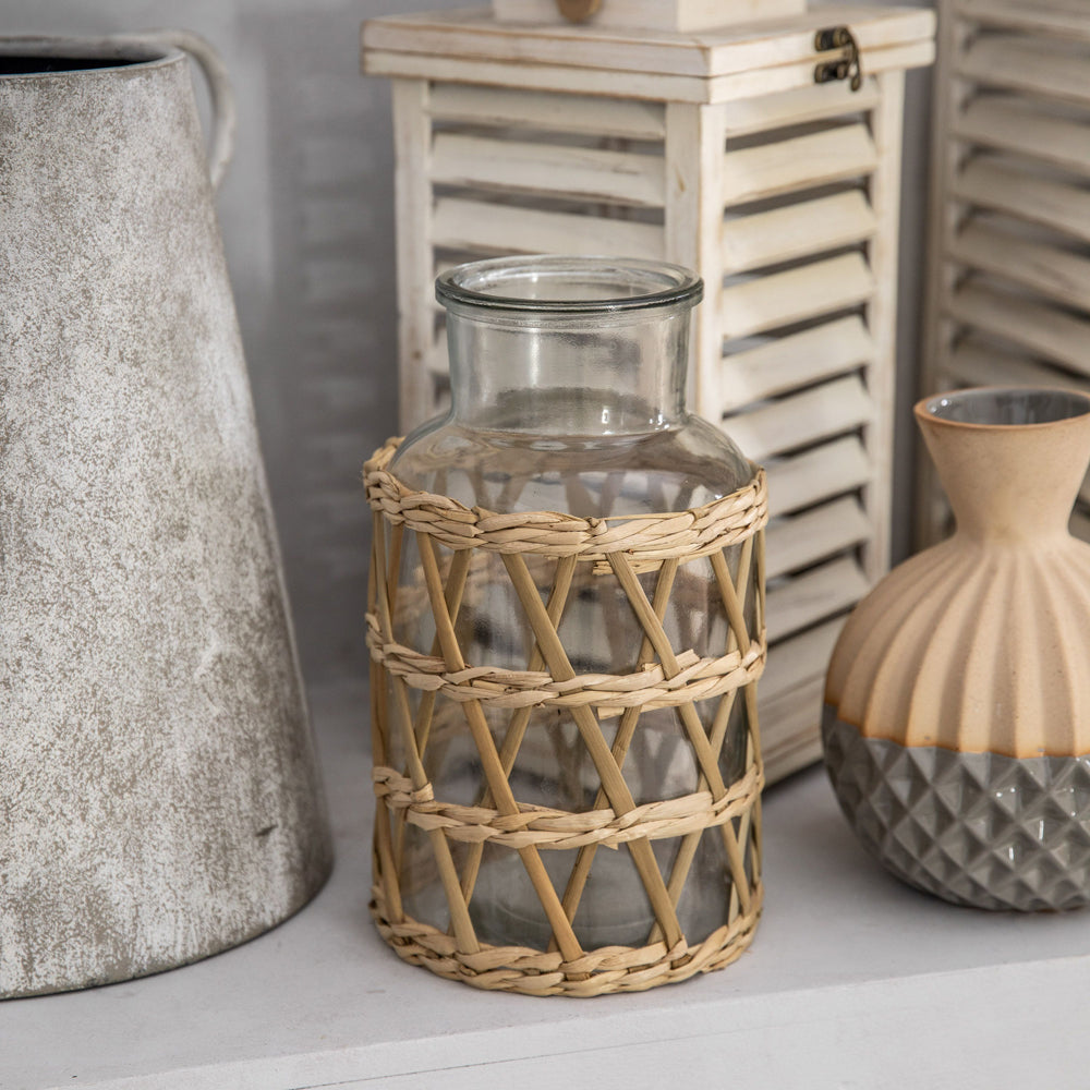 Product photograph of Gallery Interiors Cabral Vase Natural Small from Olivia's.