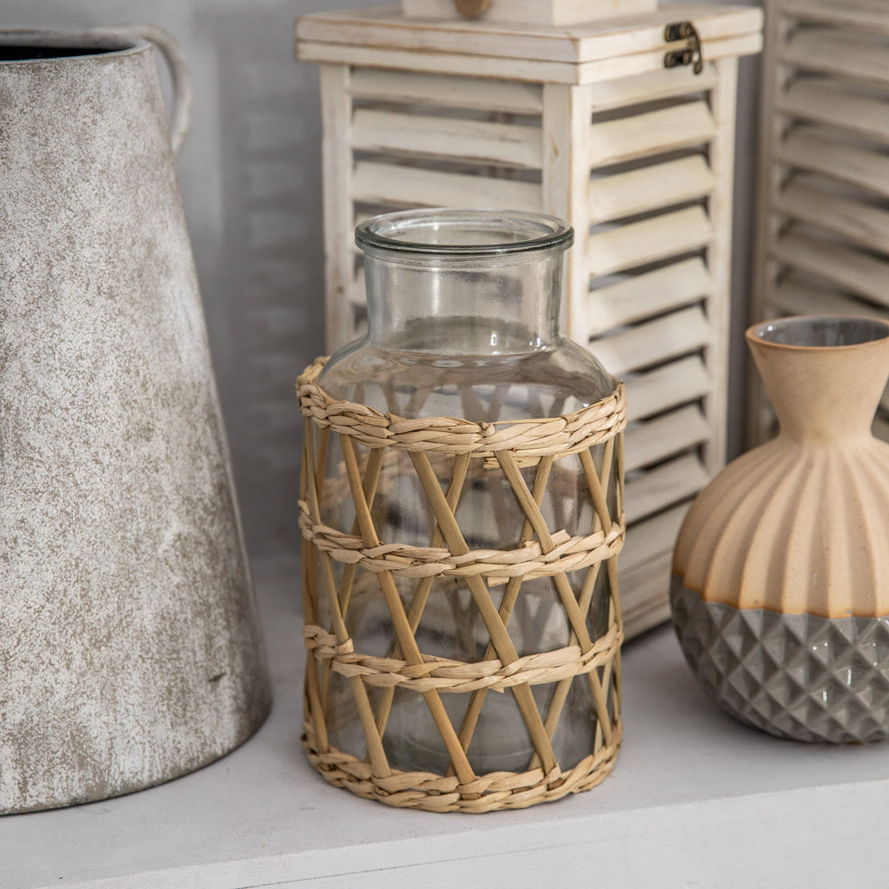 Product photograph of Gallery Interiors Cabral Vase Natural Medium from Olivia's.