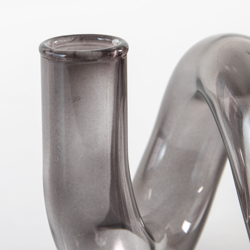 Product photograph of Gallery Interiors Clinton Whirly Vase Grey from Olivia's.