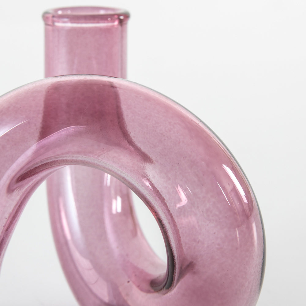 Product photograph of Gallery Interiors Clinton Whirly Vase Pink from Olivia's.