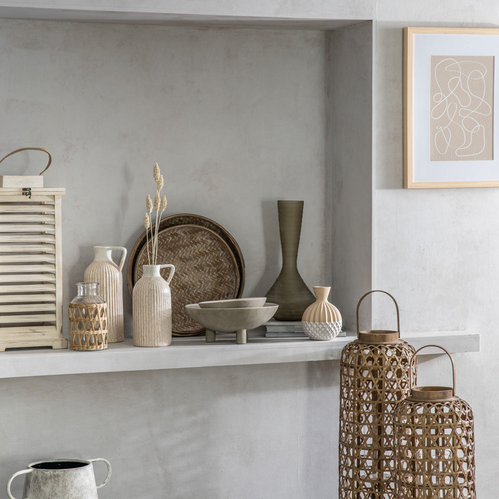 Product photograph of Gallery Interiors Ulrich Vase Dusty Light Brown Small from Olivia's.