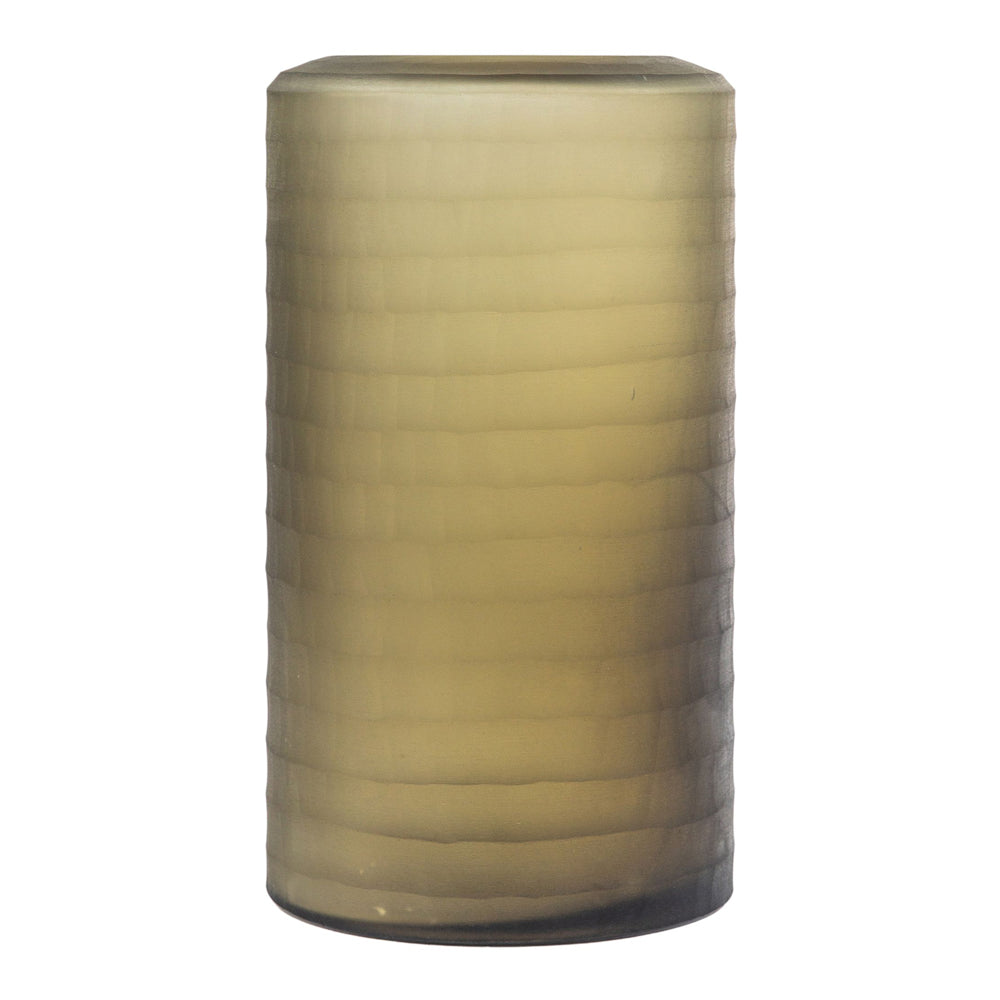 Product photograph of Gallery Interiors Kane Vase Dusty Light Brown Large from Olivia's.