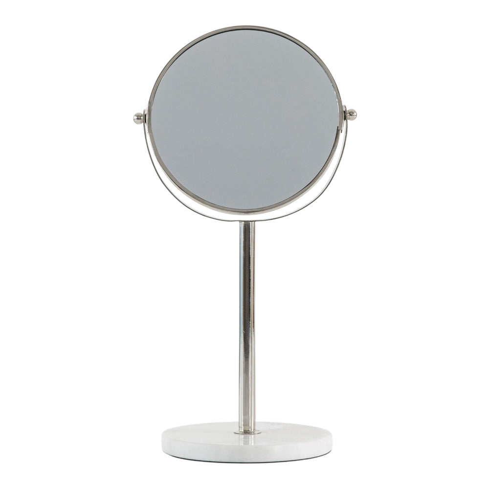 Product photograph of Gallery Interiors Zini Vanity Mirror White Silver from Olivia's.