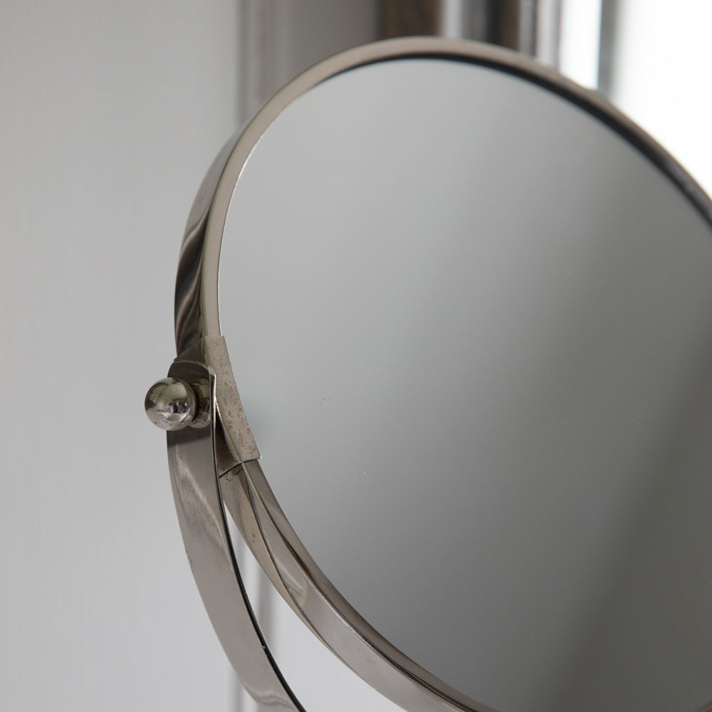 Product photograph of Gallery Interiors Zini Vanity Mirror White Silver from Olivia's.