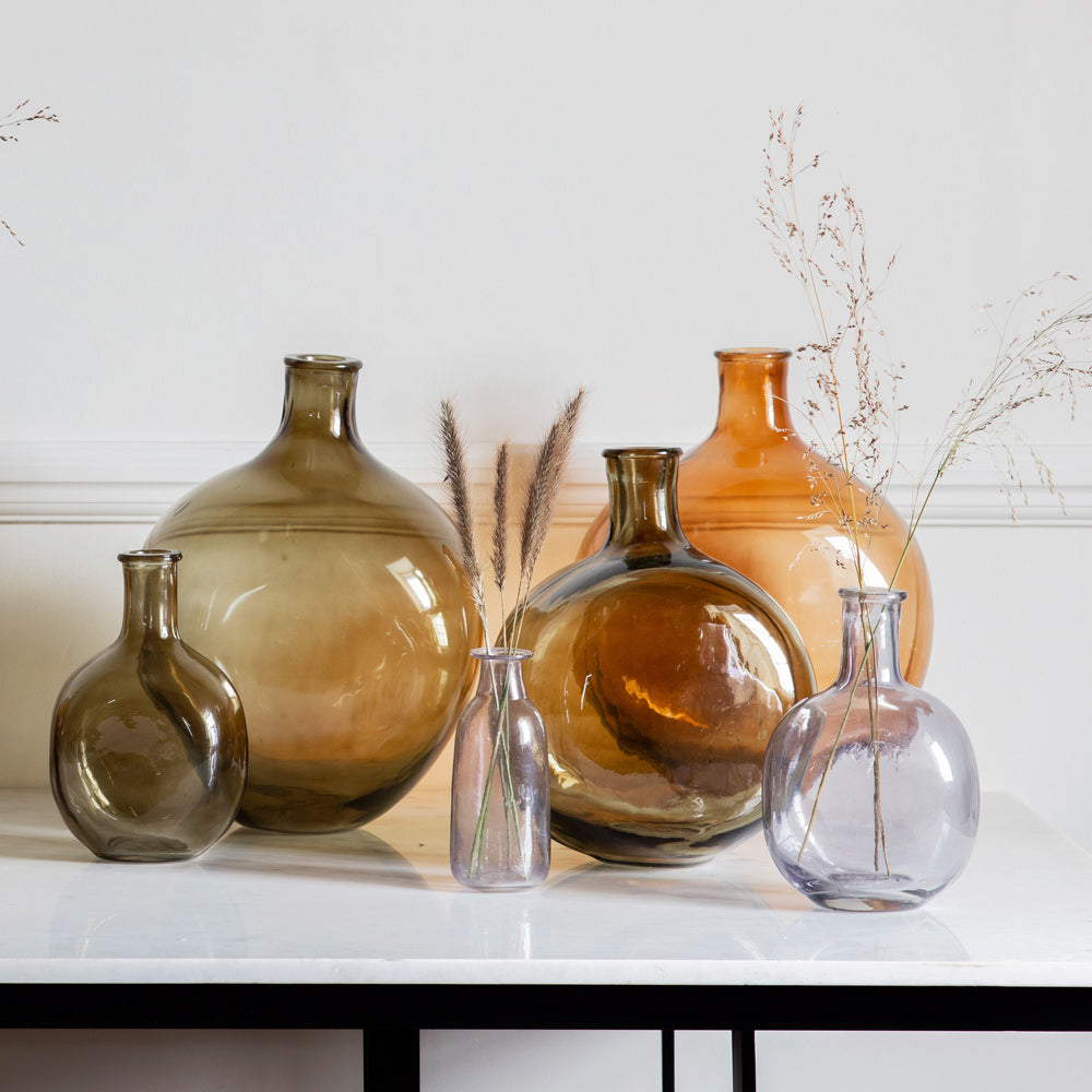 Product photograph of Gallery Interiors Zeman Bottle Vase Grey Medium from Olivia's