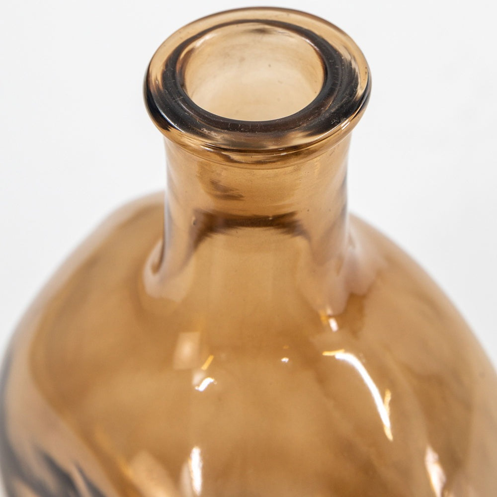 Product photograph of Gallery Interiors Zeman Bottle Vase Brown Small from Olivia's.