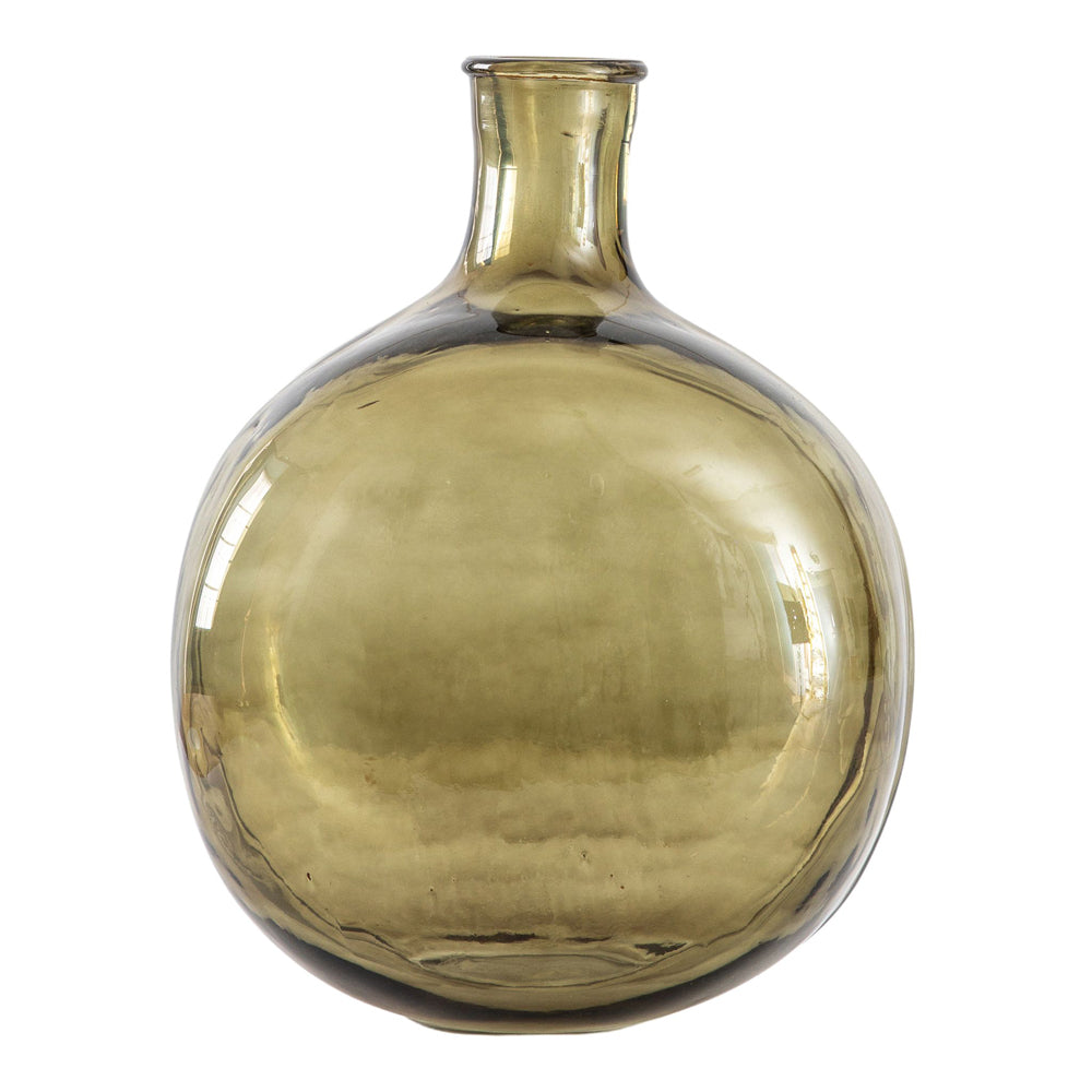 Product photograph of Gallery Interiors Zeman Bottle Vase Green Small from Olivia's.