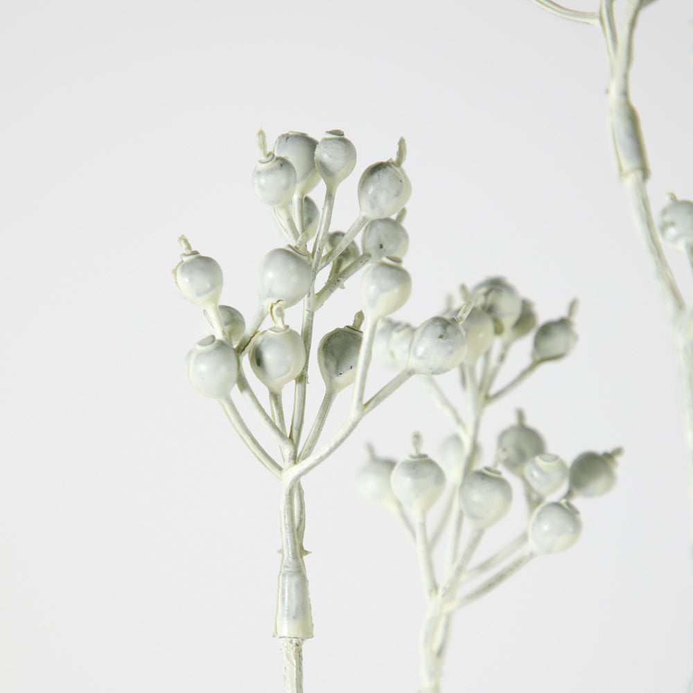 Product photograph of Gallery Interiors Set Of 6 Tamara Berry Spray Faux Plant Whitewash from Olivia's.