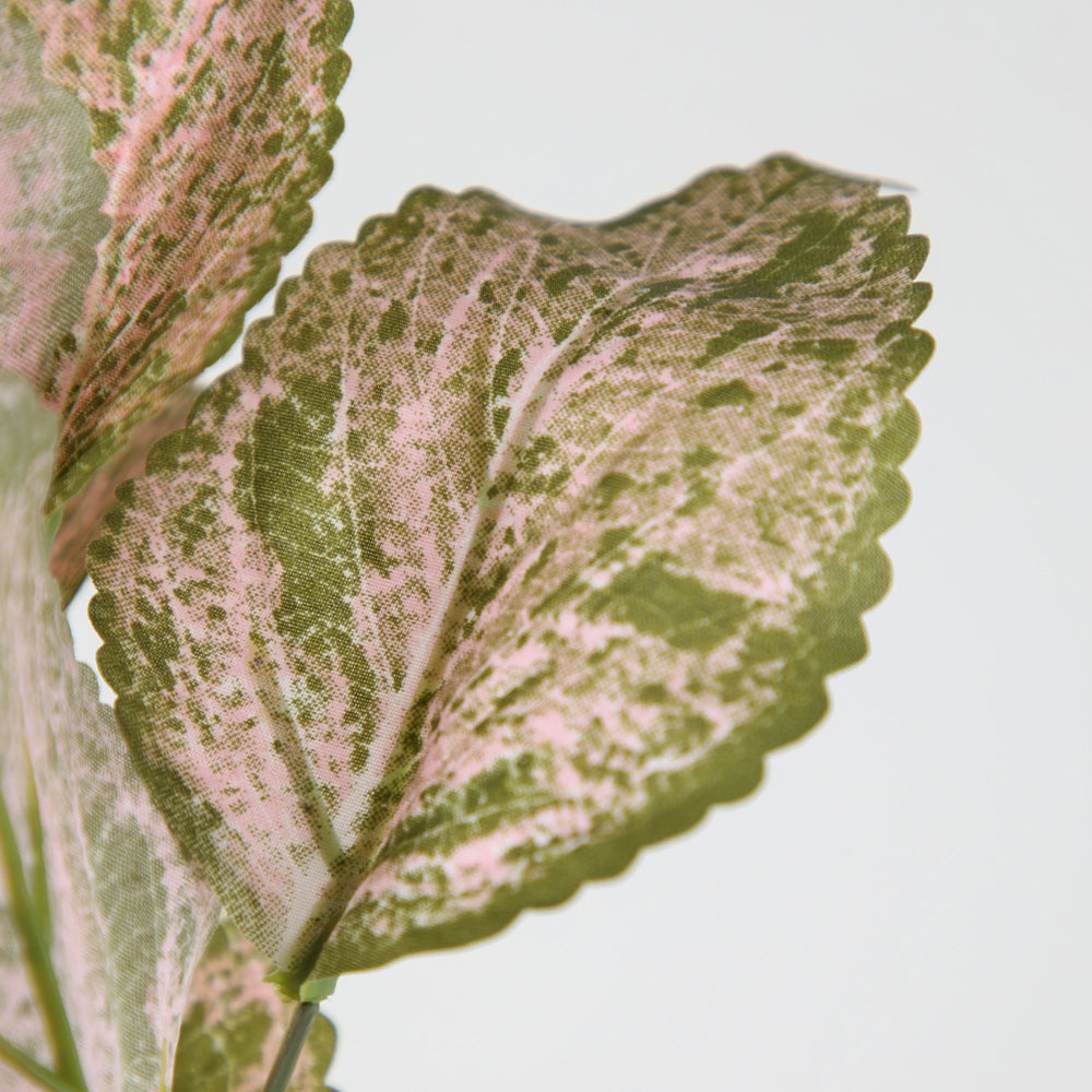 Product photograph of Gallery Interiors Pensak Leaf Spray Faux Plant Green And Pink from Olivia's.