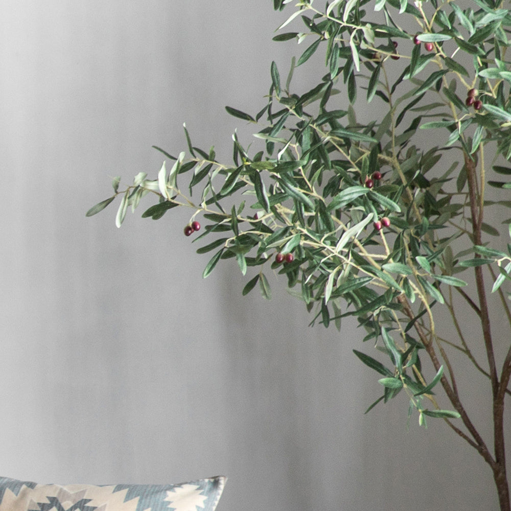 Product photograph of Gallery Interiors Joy Olive Tree Faux Plant In Green Small from Olivia's.