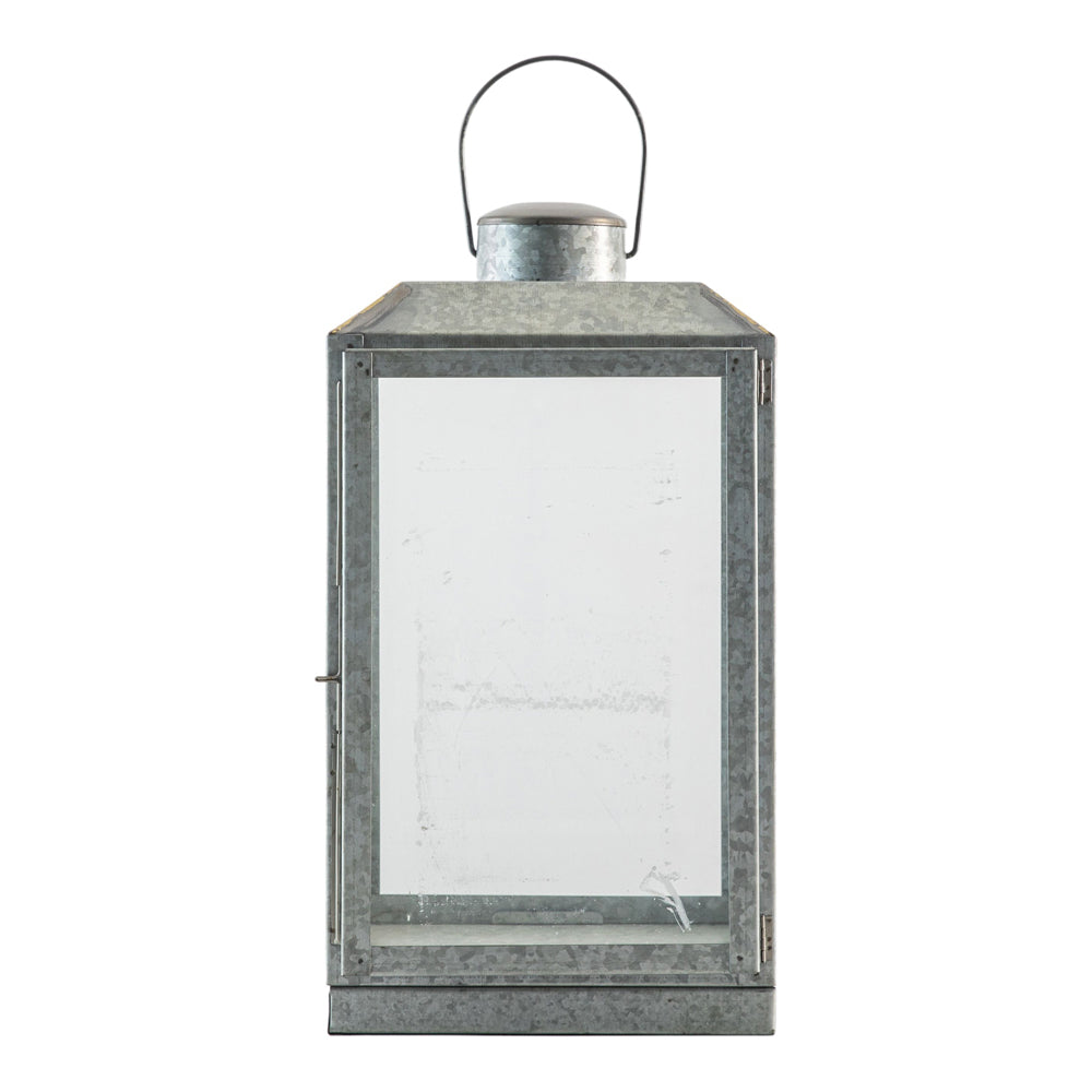 Product photograph of Gallery Interiors Ryder Lantern Silver Small from Olivia's.