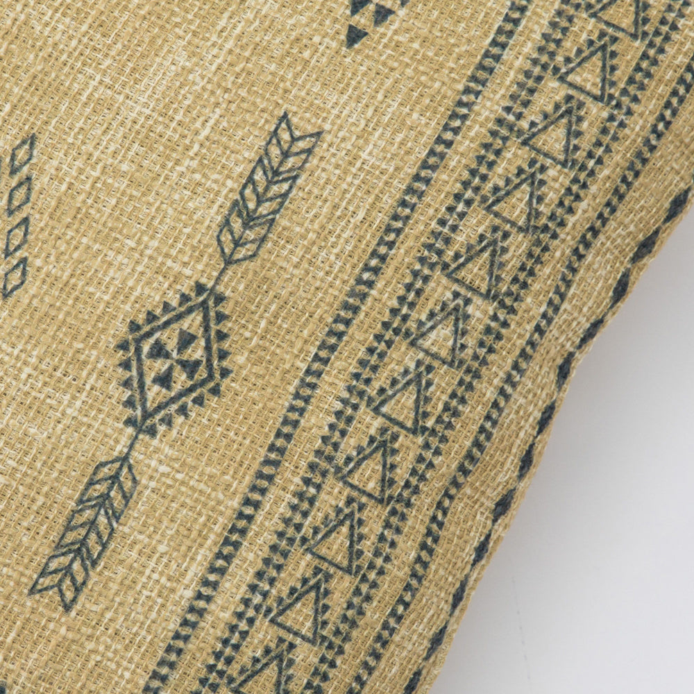 Product photograph of Gallery Interiors Parviz Aztec Print Cushion Cream from Olivia's.