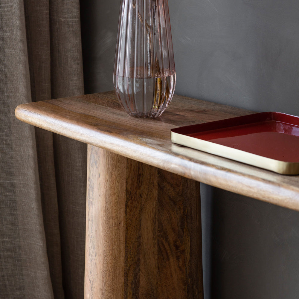 Product photograph of Gallery Interiors Reyna Console Table In Natural from Olivia's.