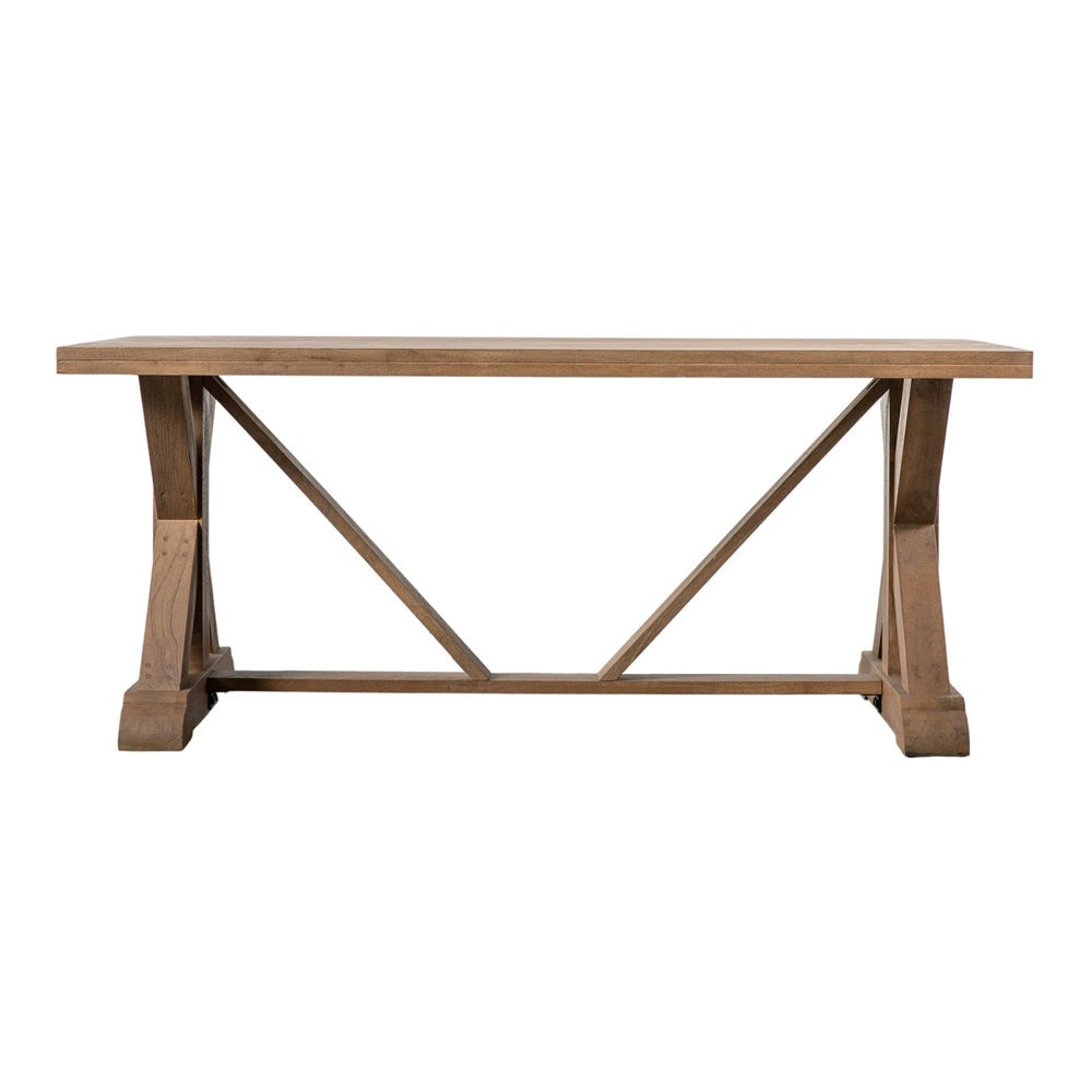 Product photograph of Gallery Interiors Grover Dining Table In Oak Small from Olivia's