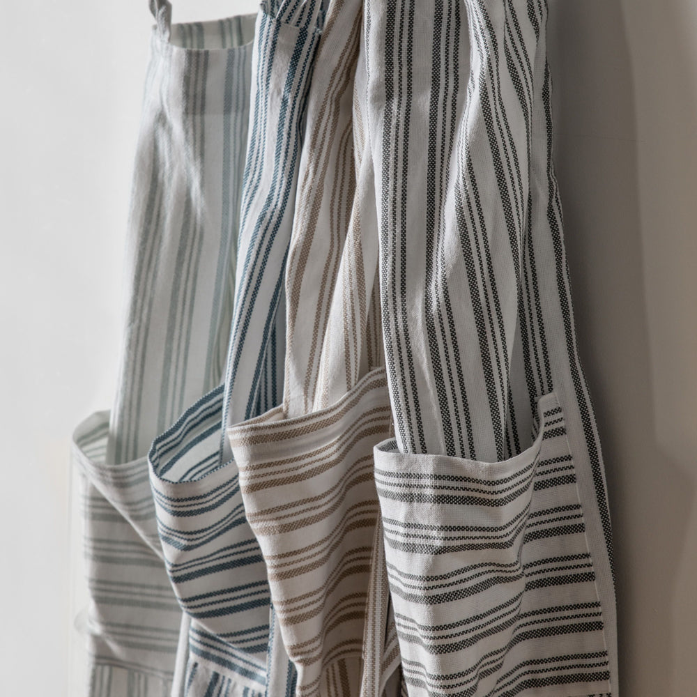 Product photograph of Gallery Interiors Morwen Organic Cotton Apron Blue from Olivia's.