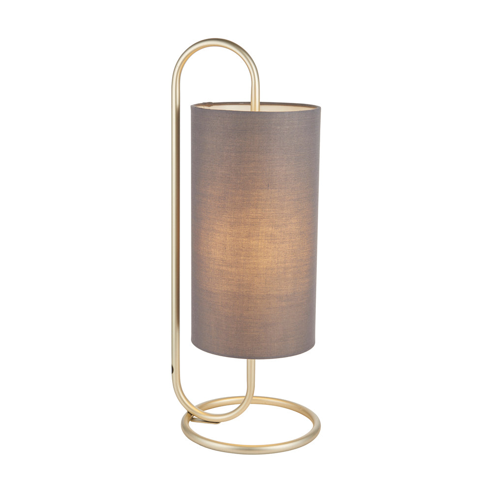 Gallery Interiors Bayford Table Lamp Antique In Brass Grey