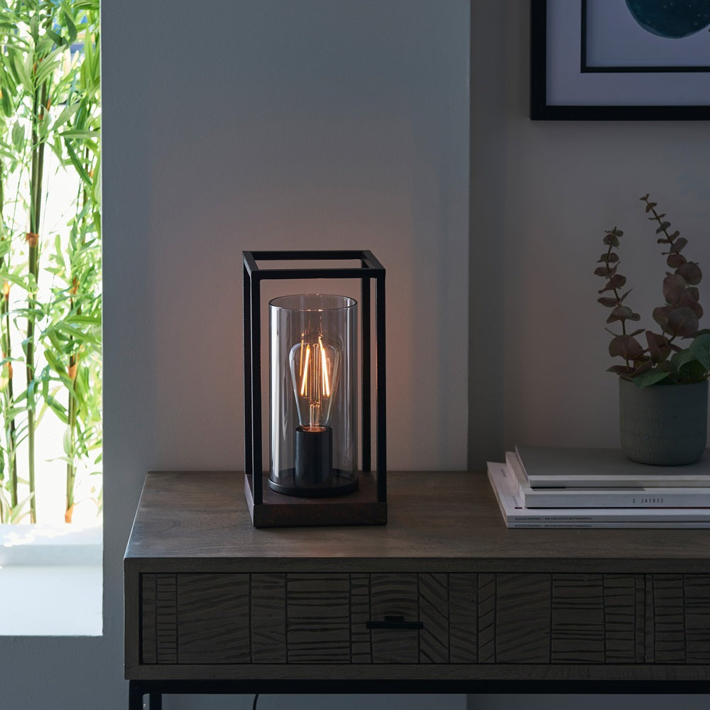 Product photograph of Olivia S Clara Table Lamp In Black Bronze from Olivia's.