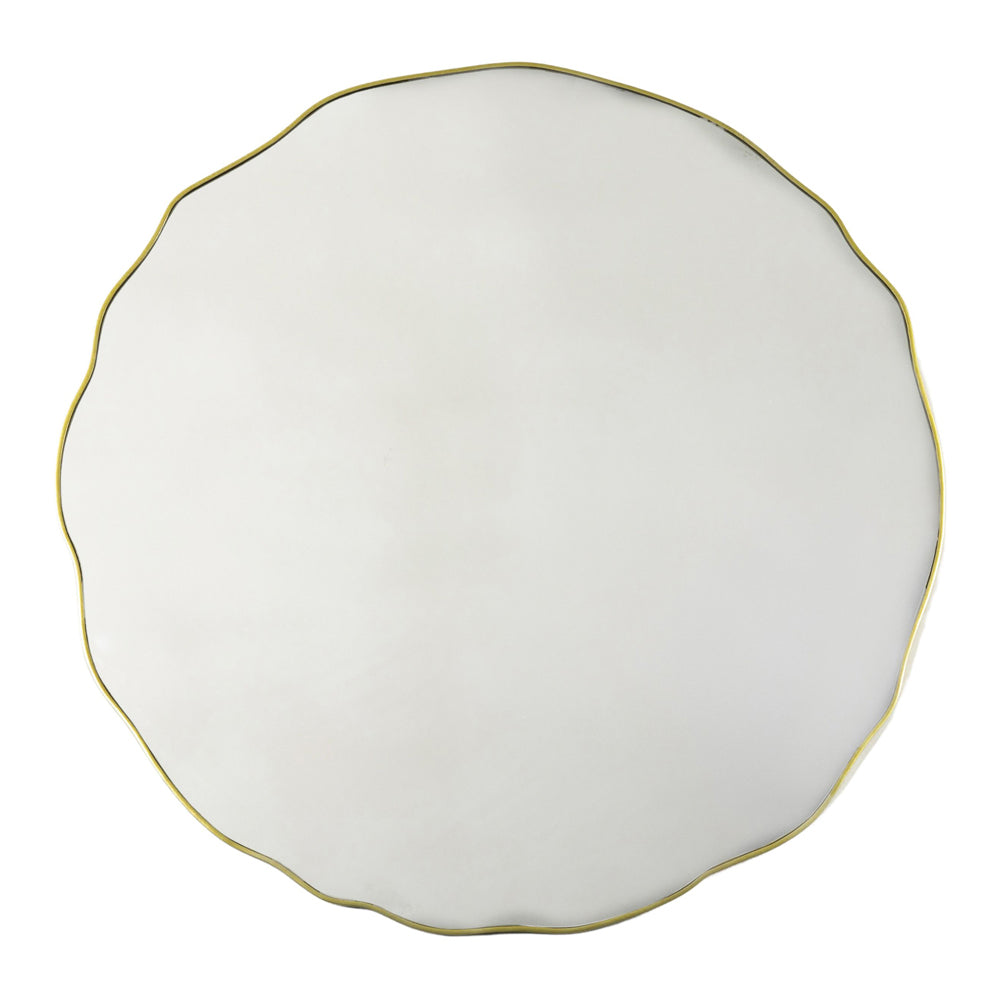 Product photograph of Gallery Interiors Aimi Round Wall Mirror Champagne from Olivia's.