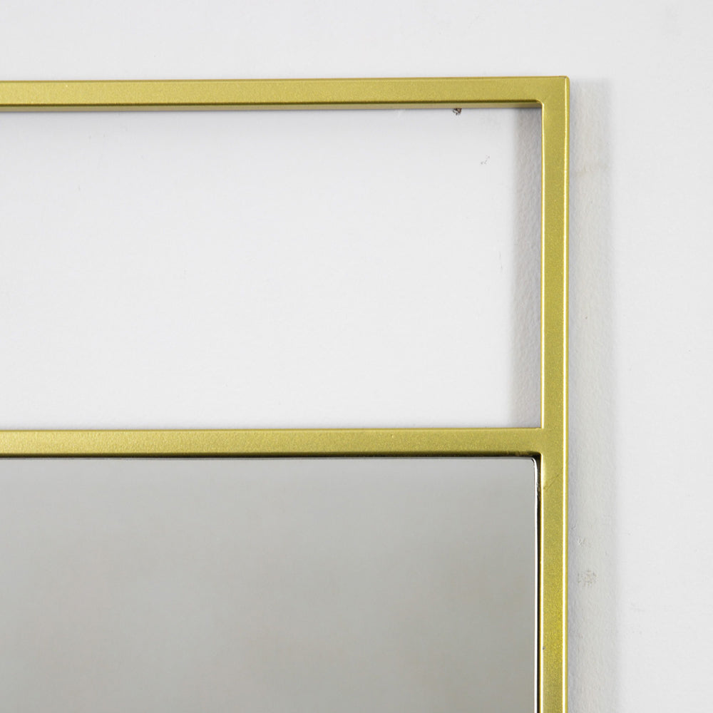 Product photograph of Gallery Interiors Ward Mirror Champagne from Olivia's.