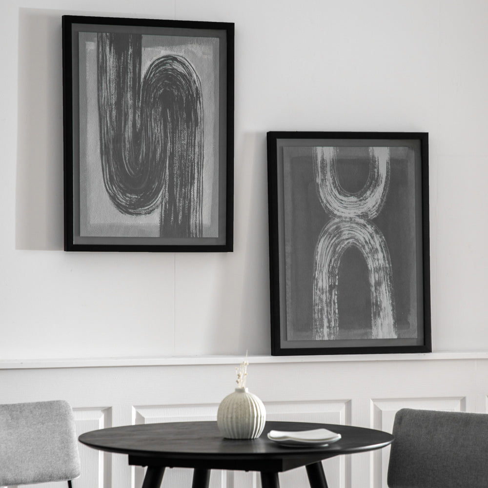 Product photograph of Gallery Interiors Pascal Abstract Charcoal Ii Wall Art Multicoloured from Olivia's