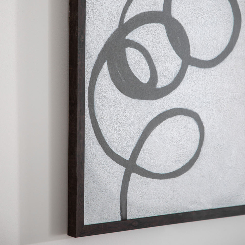 Product photograph of Gallery Interiors Set Of 2 Wegner Ink Whirl Framed Wall Art Multicoloured from Olivia's.