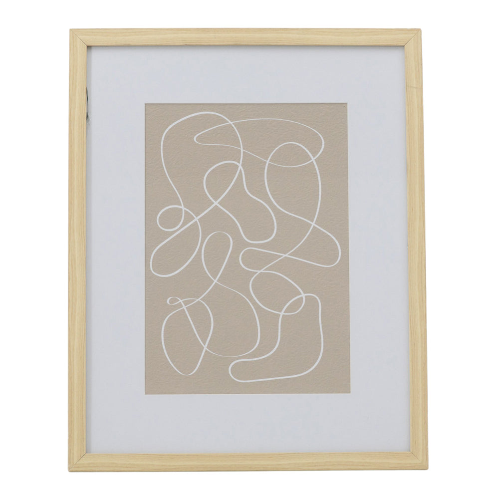 Product photograph of Gallery Interiors Edison Trail Line Drawing Framed Wall Art Multicoloured from Olivia's.