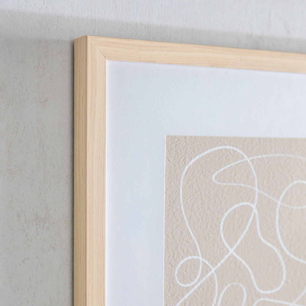 Product photograph of Gallery Interiors Edison Trail Line Drawing Framed Wall Art Multicoloured from Olivia's.