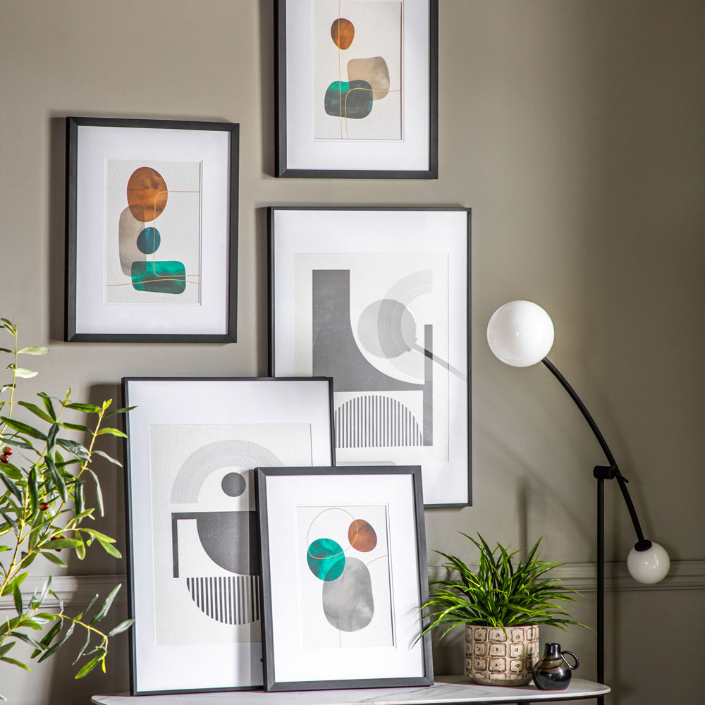 Product photograph of Gallery Interiors Set Of 3 Vargha Abstract Wall Art Multicoloured from Olivia's