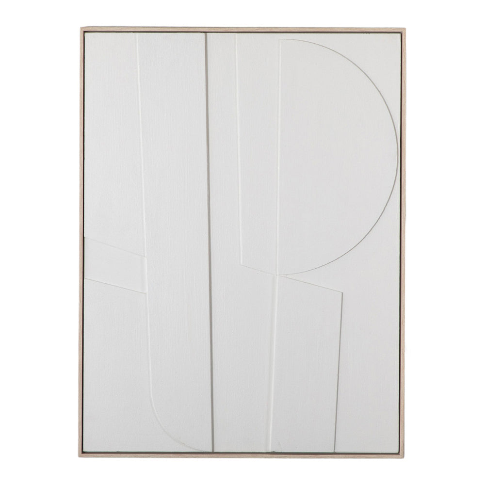 Product photograph of Gallery Interiors Lange Pasaro Relief Framed Wall Art Natural from Olivia's.