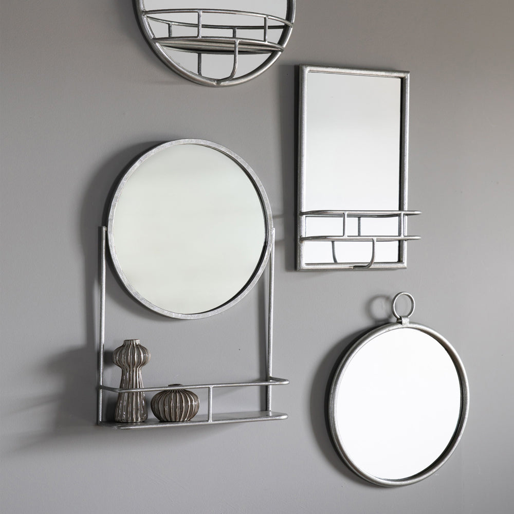 Product photograph of Gallery Interiors Maddison Wall Mirror Silver from Olivia's.